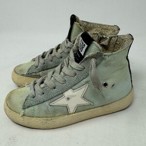 Golden Goose Kids Sneakers in Green and Gray